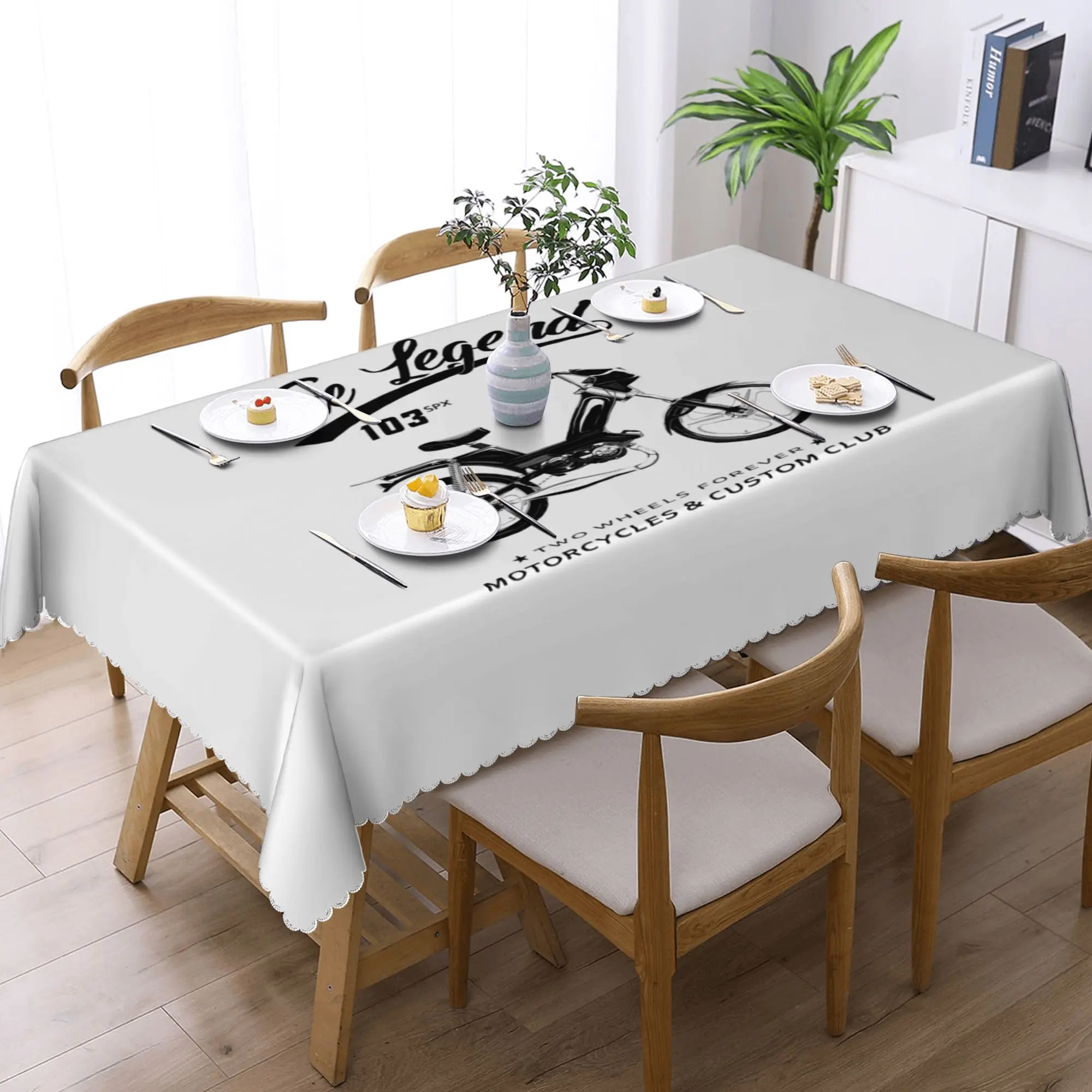 

Customized Moped 103 SPX Rectangular Tablecloth Oilproof Table Cover for Dining Events Table Cloth