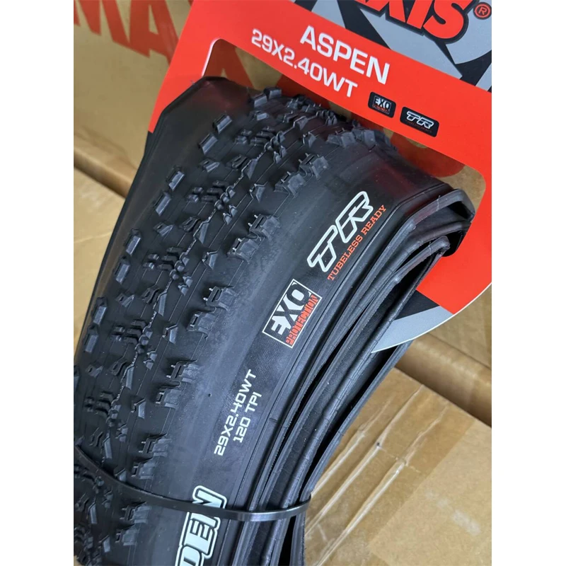 MAXXIS ASPEN 29inch Tubeless Tire 29x2.4 120tpi 50psi XC Mountain Bike Folding Tires Black