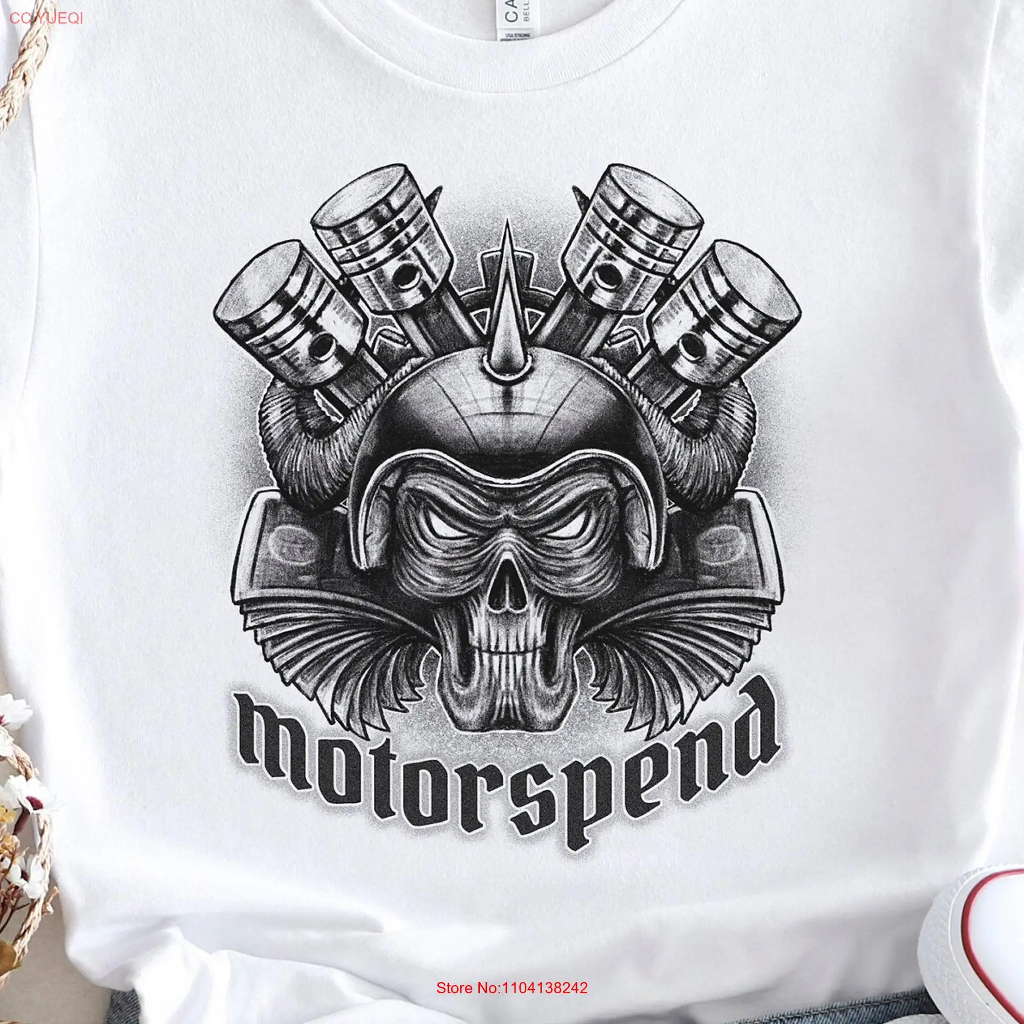 Motorspend Monster T Shirt Mechanic Garage and Workshop Father's Day Automotive Repair Car long or short sleeves