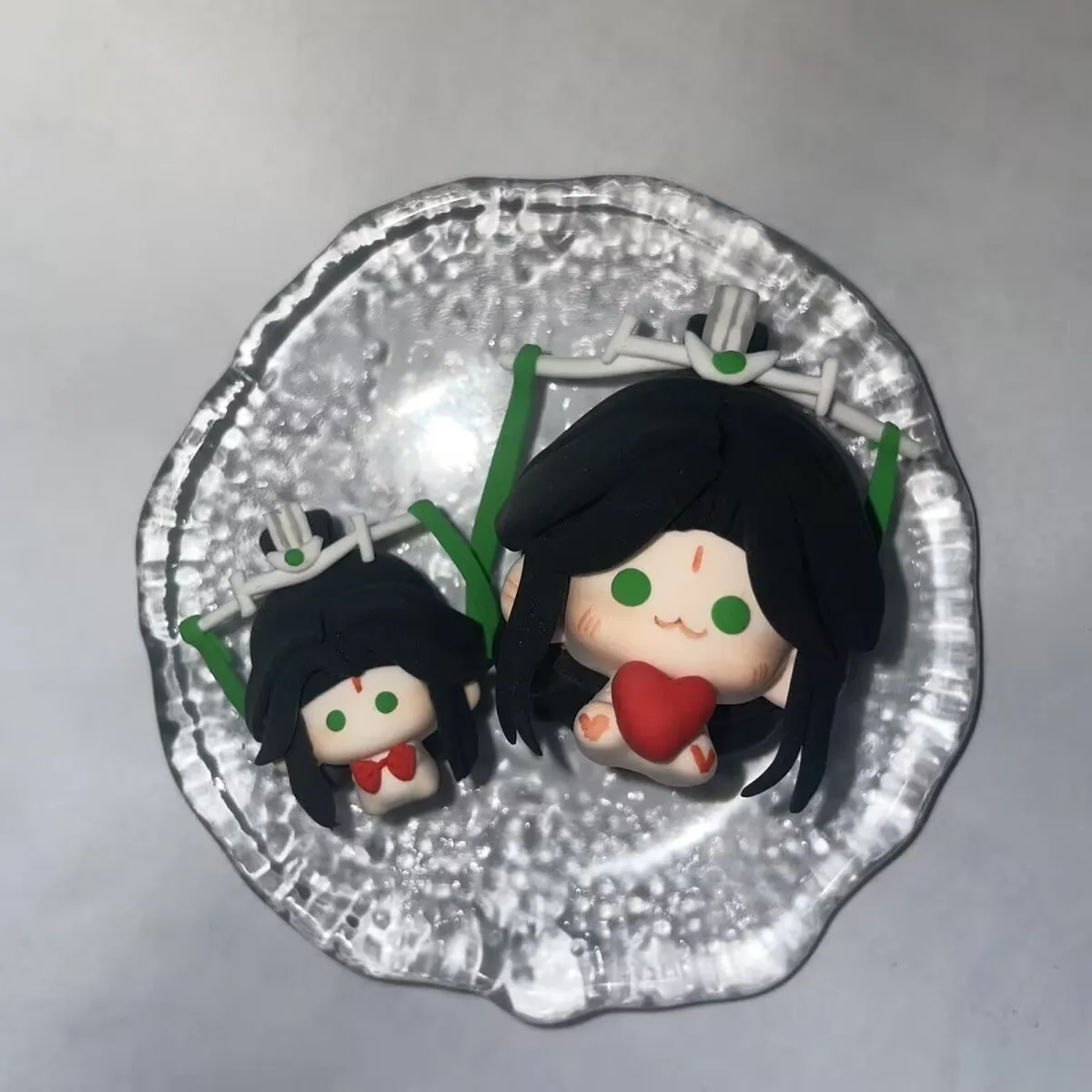 「スカムバッグと悪役のためのセルフレスキューシステム」「沈清秋」リトルビーンの置物は直接撮影可能 かわいい粘土人形オリジナル