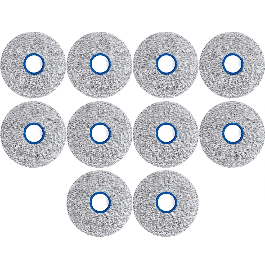 6/10pcs Reusable Mop Pads Compatible With Dreame= for x60 for Max, Machine Washable Nylon Cleaning Cloths For Robot Vacuum