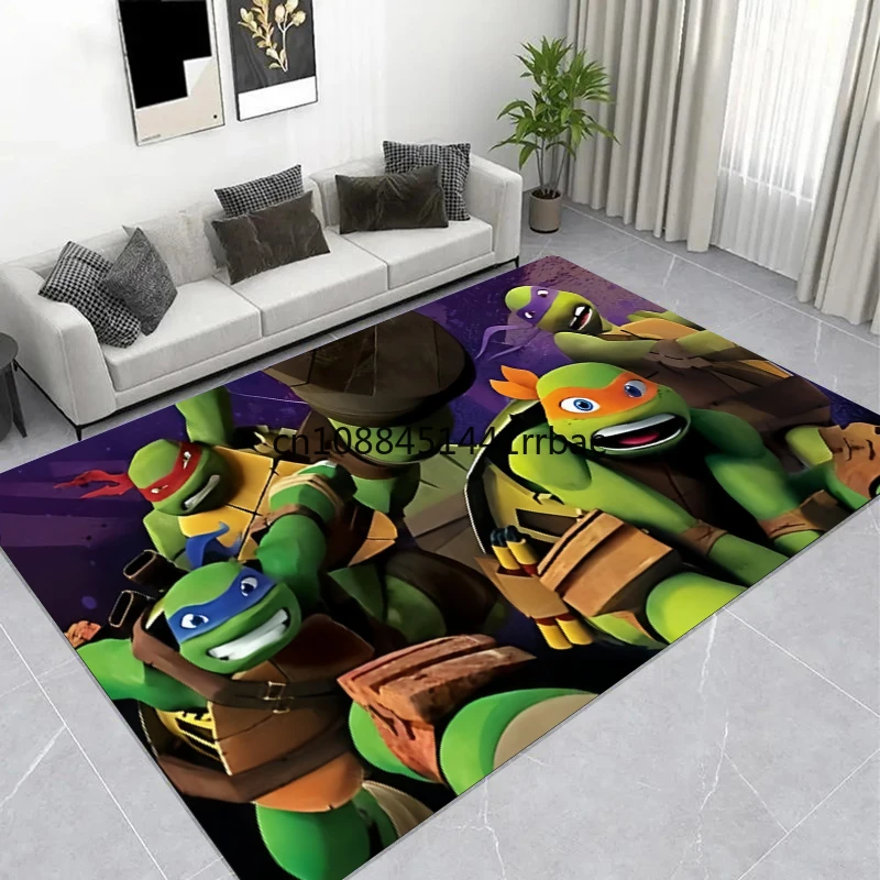 TT-Teenage M-utant N-inja Turtles Poster Large Carpet,Living Room Bedroom Sofa Area Rug,Floormats,bath Mat,playmat