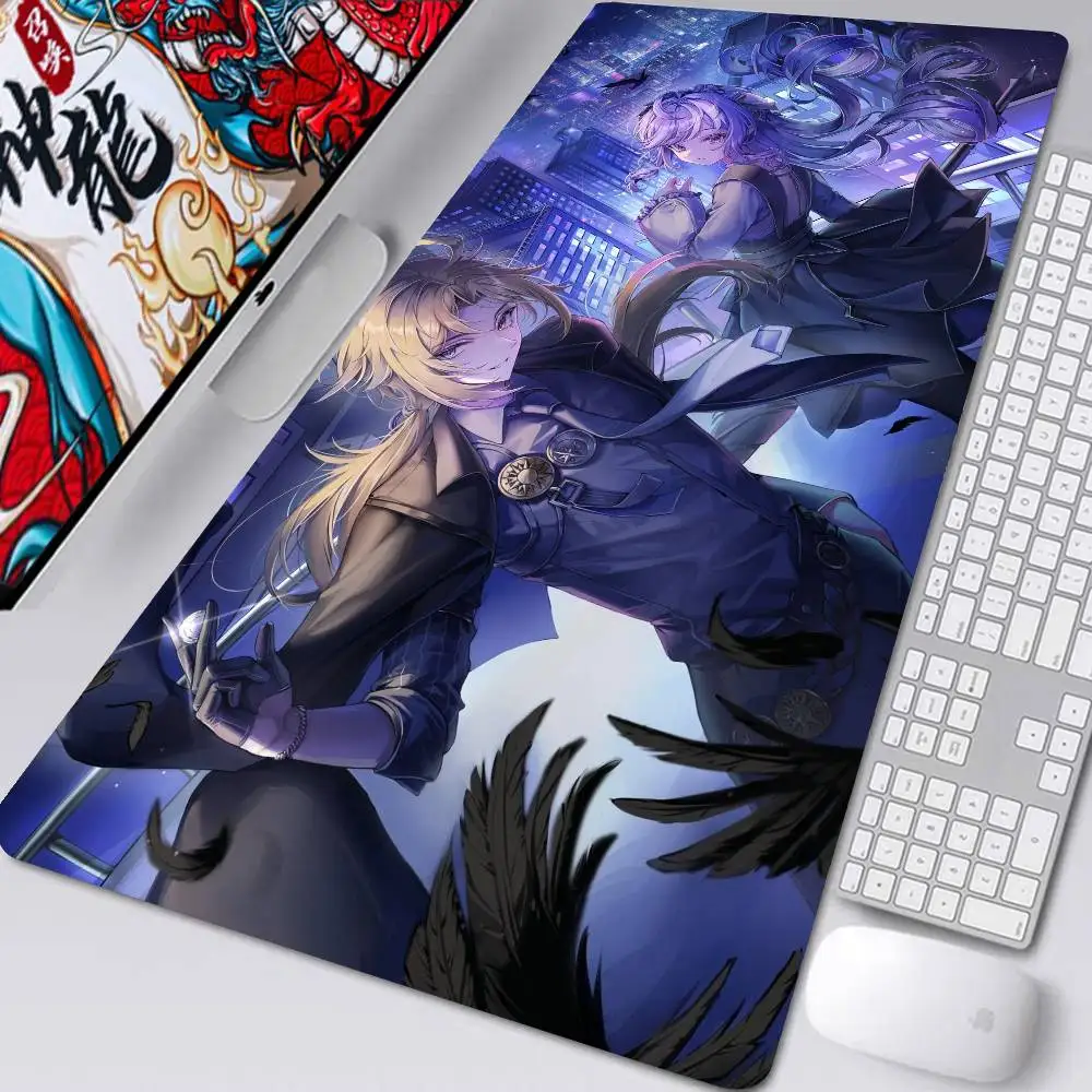 Hugovrad Anime Zenless Zone Zero Mousepad Non-slip Suitable For Office Computers Laptops E-sports Game Desk Mats XXL Keyboard