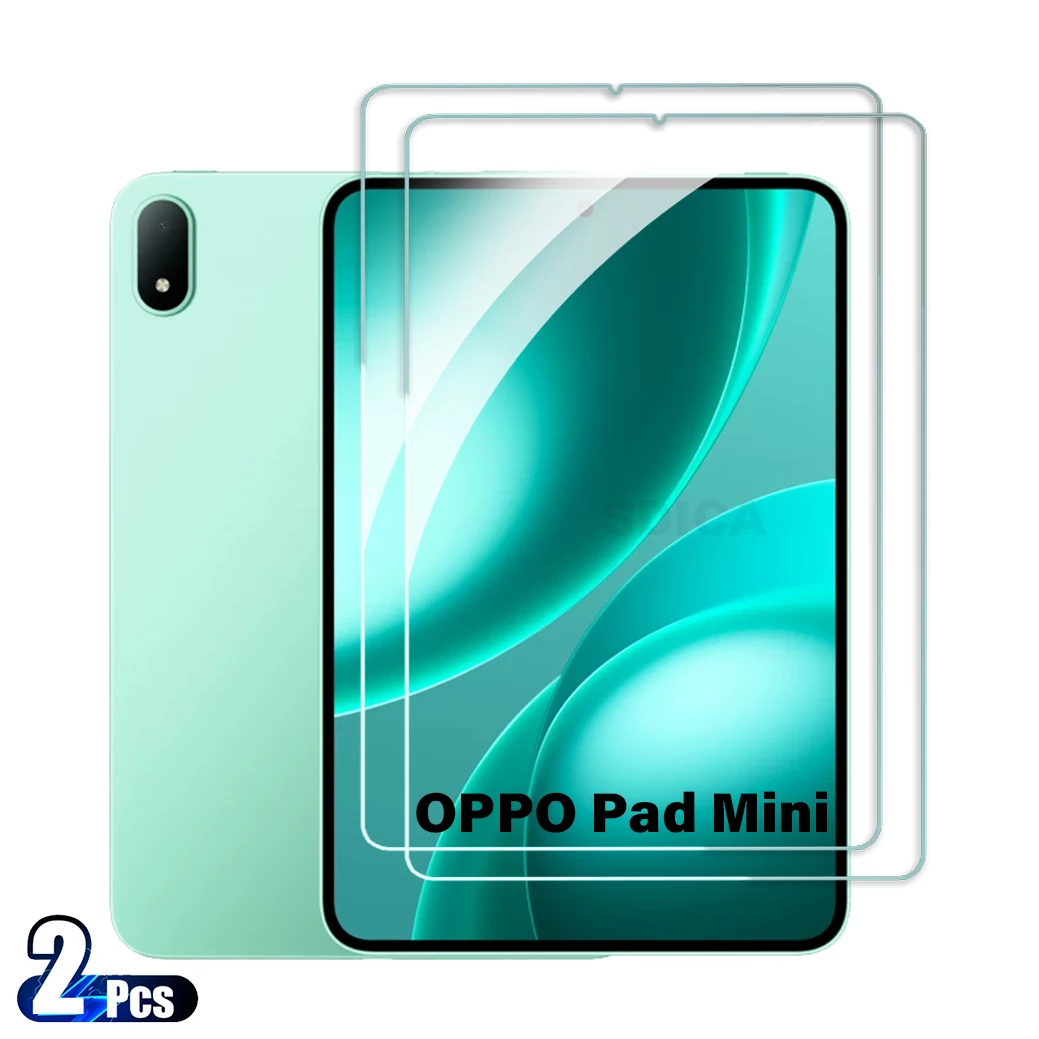 قطعتان من واقي الشاشة الزجاجي المقوى لجهاز OPPO Pad Mini مقاس 8.8 بوصة، طبقة حماية عالية الدقة مضادة للخدش