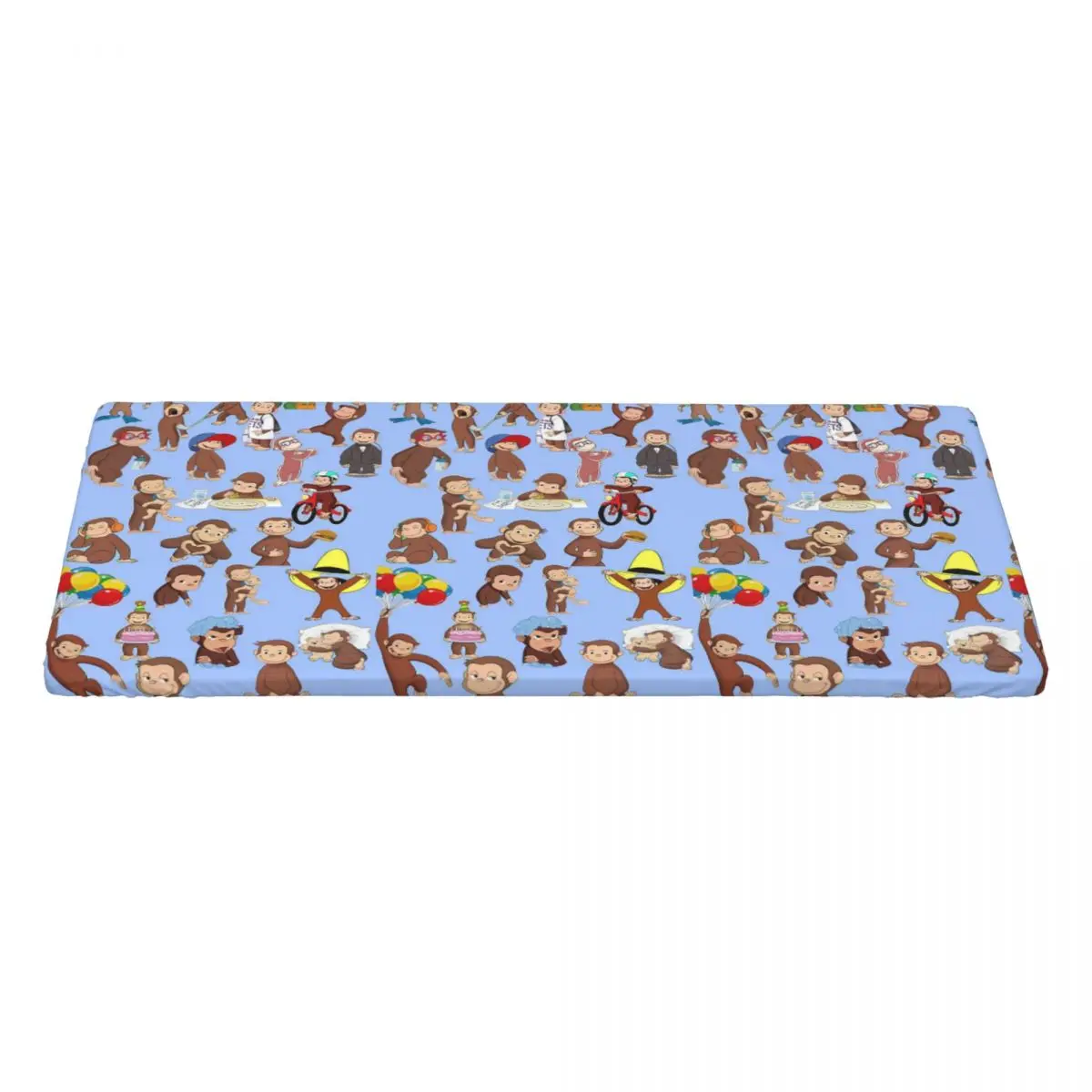 Anime Curious George Monkey Custom Rectangular Tablecloth Waterproof Table Cover for Dining Events Table Cloth