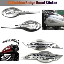 Motorcycle 3D Emblem Badge Decal Fuel Tank Sticker Protector Decal For Honda Shadow VT VTX 400 600 750 1100 Steed VLX400 VLX600