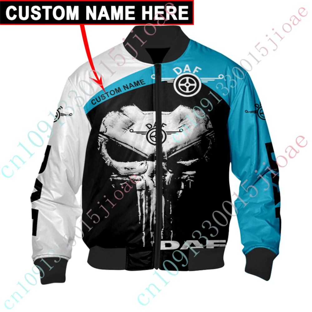 

DAF Thick Coat Harajuku Parkas Windbreaker Bomber Jacket Techwear Baseball Uniform Jackets For Men's Clothing Custom Logo