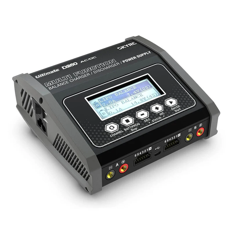 Skyrc-lipo-バッテリーバランス充電器,RCレーシングドローン,スペアパーツ,fpvモデル,デュアルAC, DC 1-6s,260w,d260
