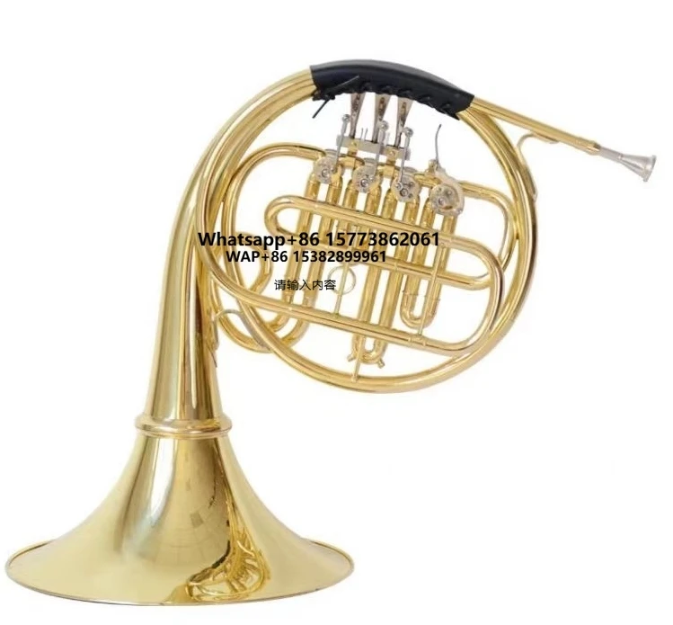 

French Horn Four Keys Double Row Horn Instrument Bb/F Brass Instruments Professional Performance