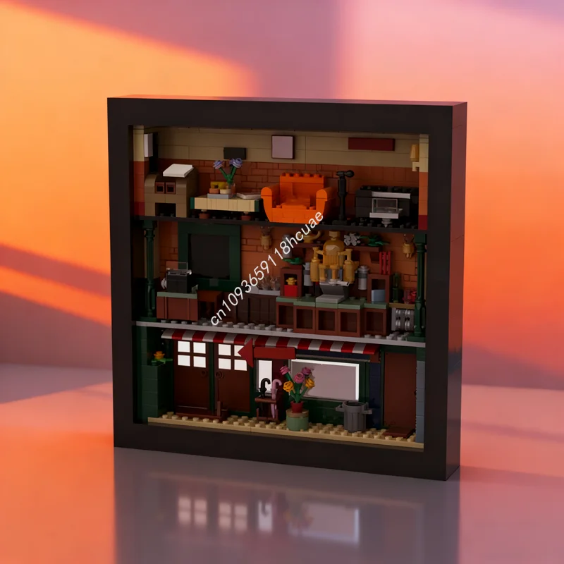 

688pcs MOC Friendse Central Perk Photo Frame Model Building Blocks Architecture DIY Creative Toy Idea Christmas Gifts Brick Kids