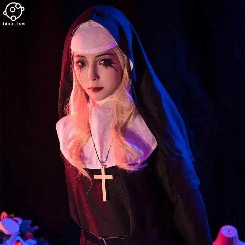 

Nun Priest Virgin Mary Gladiator Japanese-Style Long Roman Cosplay Costumes Set