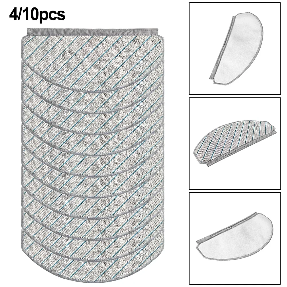 Paño de mopa Premium para ECOVAC DEEBOTs N20 N20 PLUS N20 PRO PLUS, paquete de 10, reemplazo limpio eficiente, lavable a máquina de alta calidad