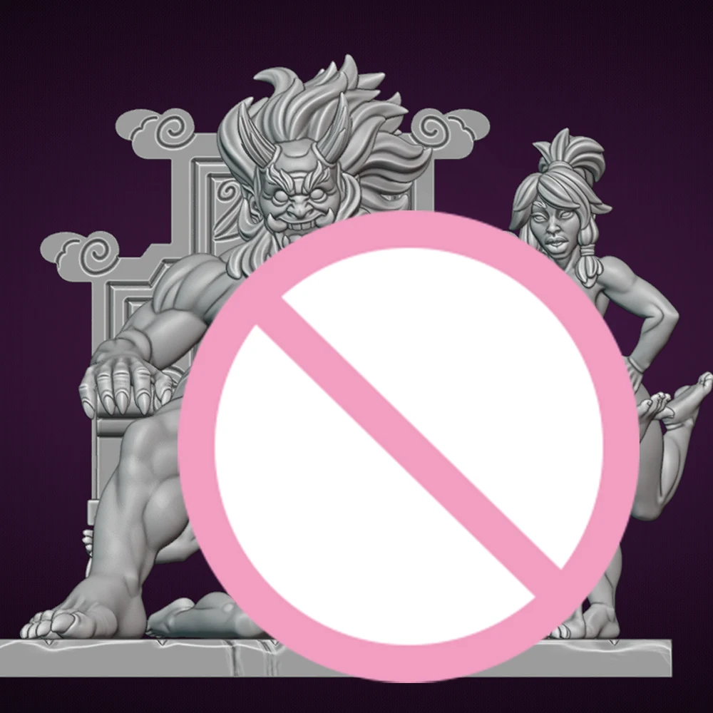 

1:24 Japanese Raijin Sexy 3d Printed Model Resin Unpainted Figure Model Kit NSFW Miniature Garage Gk Kits Unassembled Diy Toys