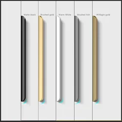 Light Luxury High-end Invisible Cabinet Door Handle Wardrobe, No Drilling, Extended Side Cabinet, Embedded Black Door Handle