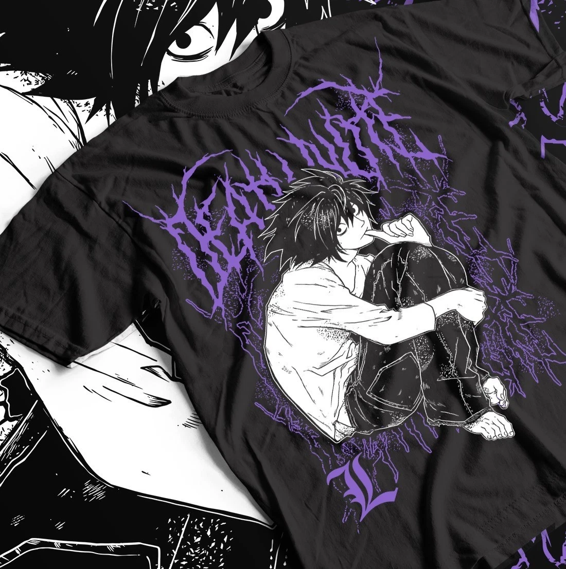 Camiseta Nueva 2026 de Death Note con Kira y Ryuk, Camiseta Exclusiva con Diseño de Anime para Fanáticos del Horror, Camiseta Negra para Hombre
