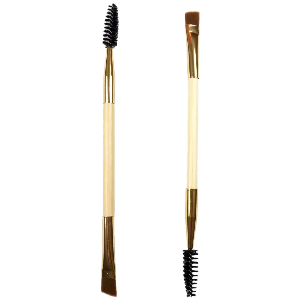 Applicateur de maquillage à double extrémité, baguettes de mascara, pinceau pour sourcils, 2 pièces