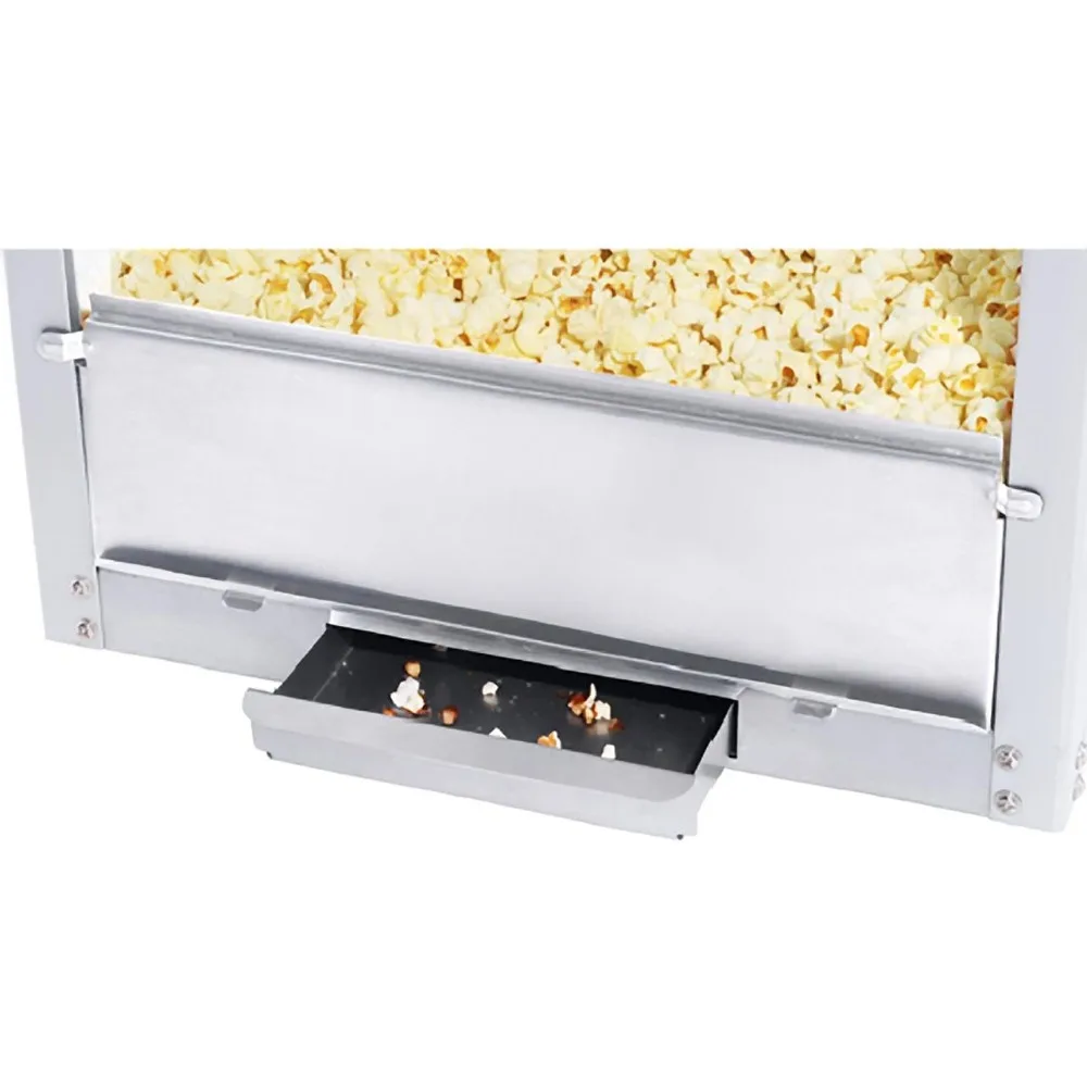Popcorn Machine, 8 Oz. Warmer Light Alloy Steel Black Floral Ounce Foundation Movie Theater Style Popcorn Machine Top
