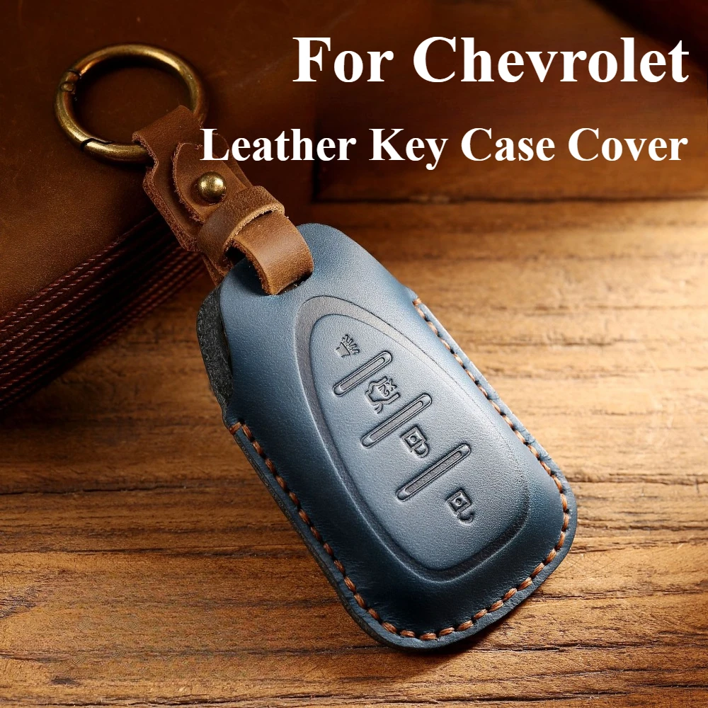 

Кожаный чехол для ключей от автомобиля для Chevrolet Cruze Spark Sonic Camaro Volt Bolt Trax Malibu Captiva Lacetti Aveo 2 3 4 5 кнопок