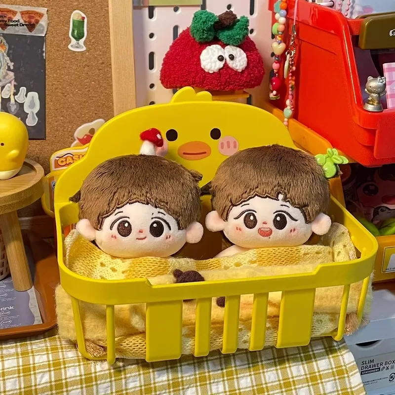 

Cute Doll Bed Suitable For 10-13cm Cotton Doll Nest Bjd Ob11 Decorative Yellow Duck Doll Bed