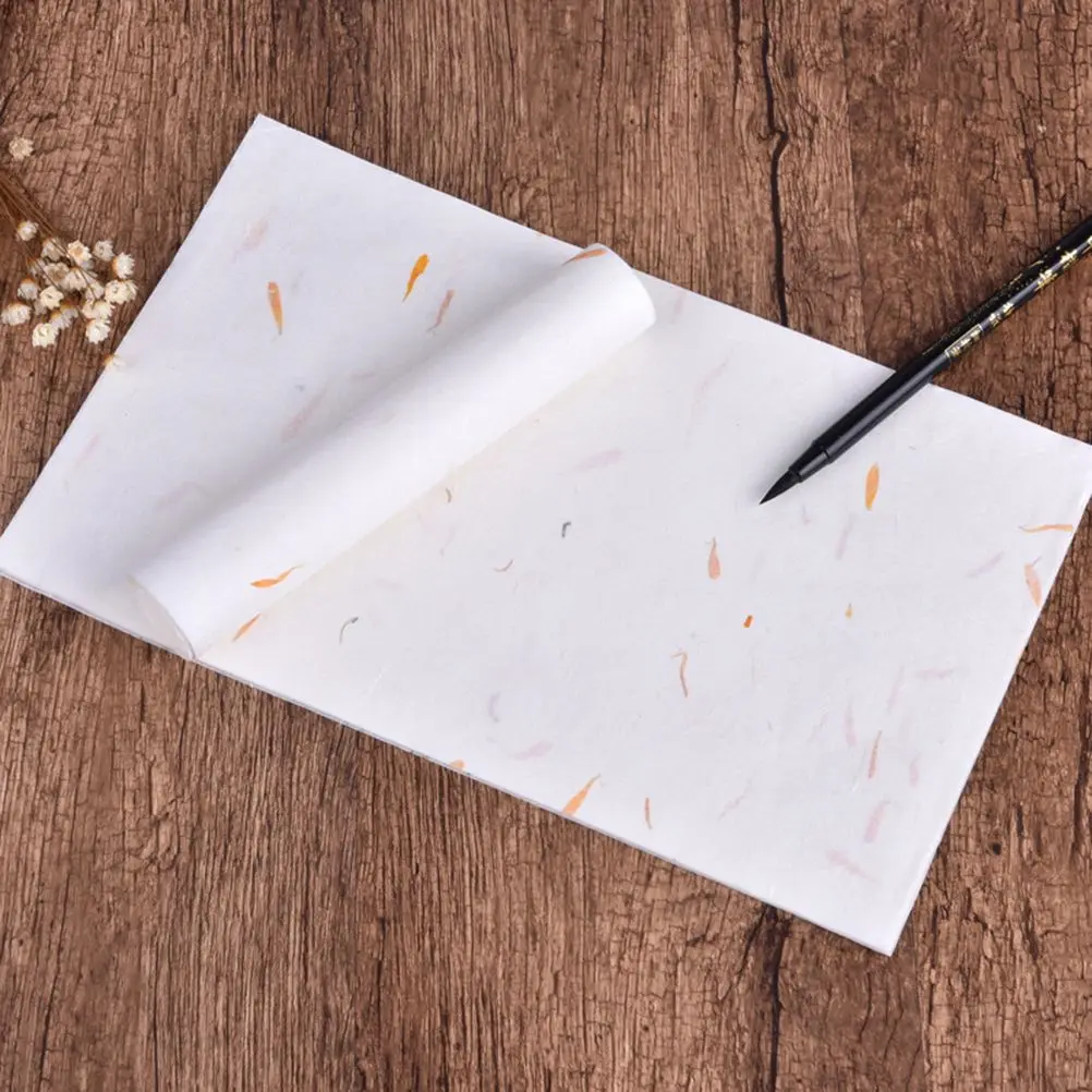 40 Pcs Tempera Painting Paper Sumi Chinese Calligraphy Fresh Xuan Handmade Rice