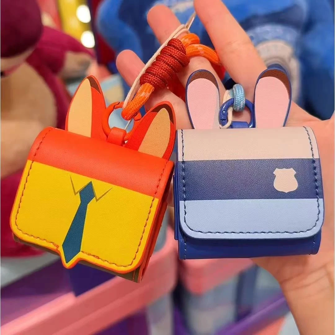 

Zootopia for Airpods Pro 2 3 Earphone Set Fox Nick Judy Leather Pendant Earphone Toy Mini Bag Pendant Earphone Pack Child Gift