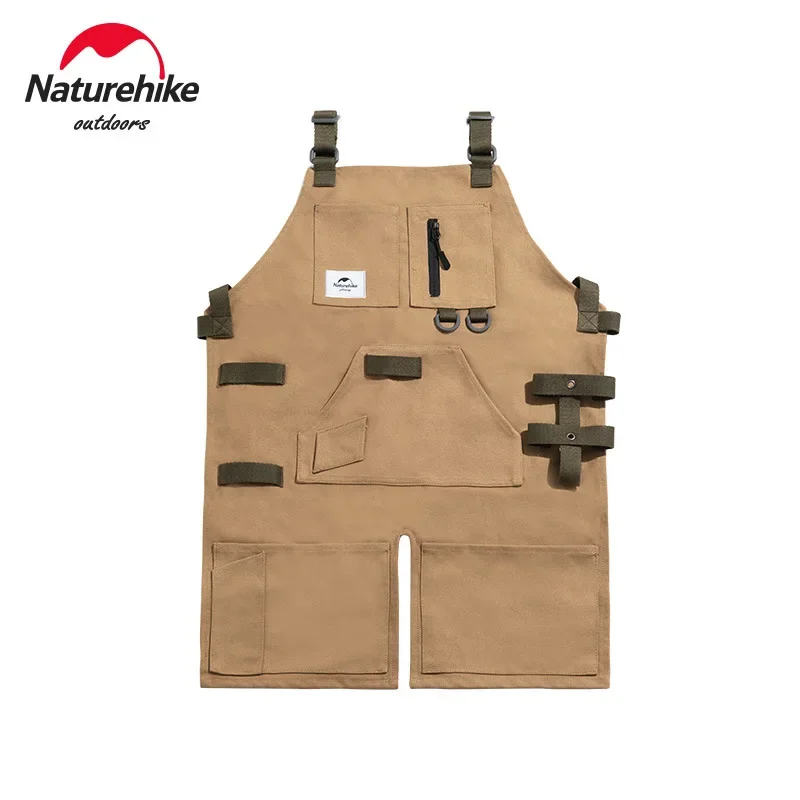 Naturehike-Outdoor Camping Apron, Wear-Resistant, Stain-Resistant, Storage Apron, Picnic, Barbecue, Work Clothes