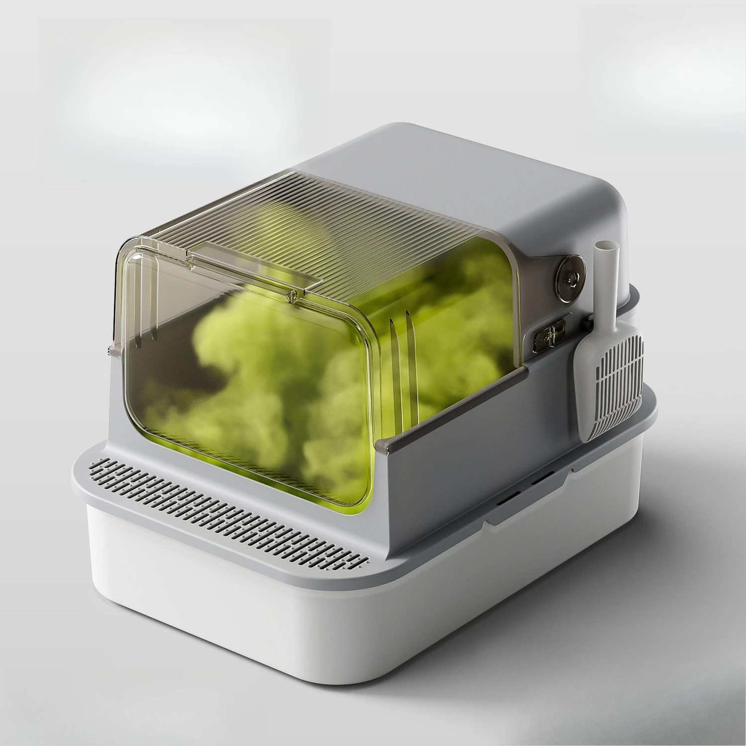 

Cat litter box, splash proof, fully enclosed, king size, Maine, deodorant, cat toilet