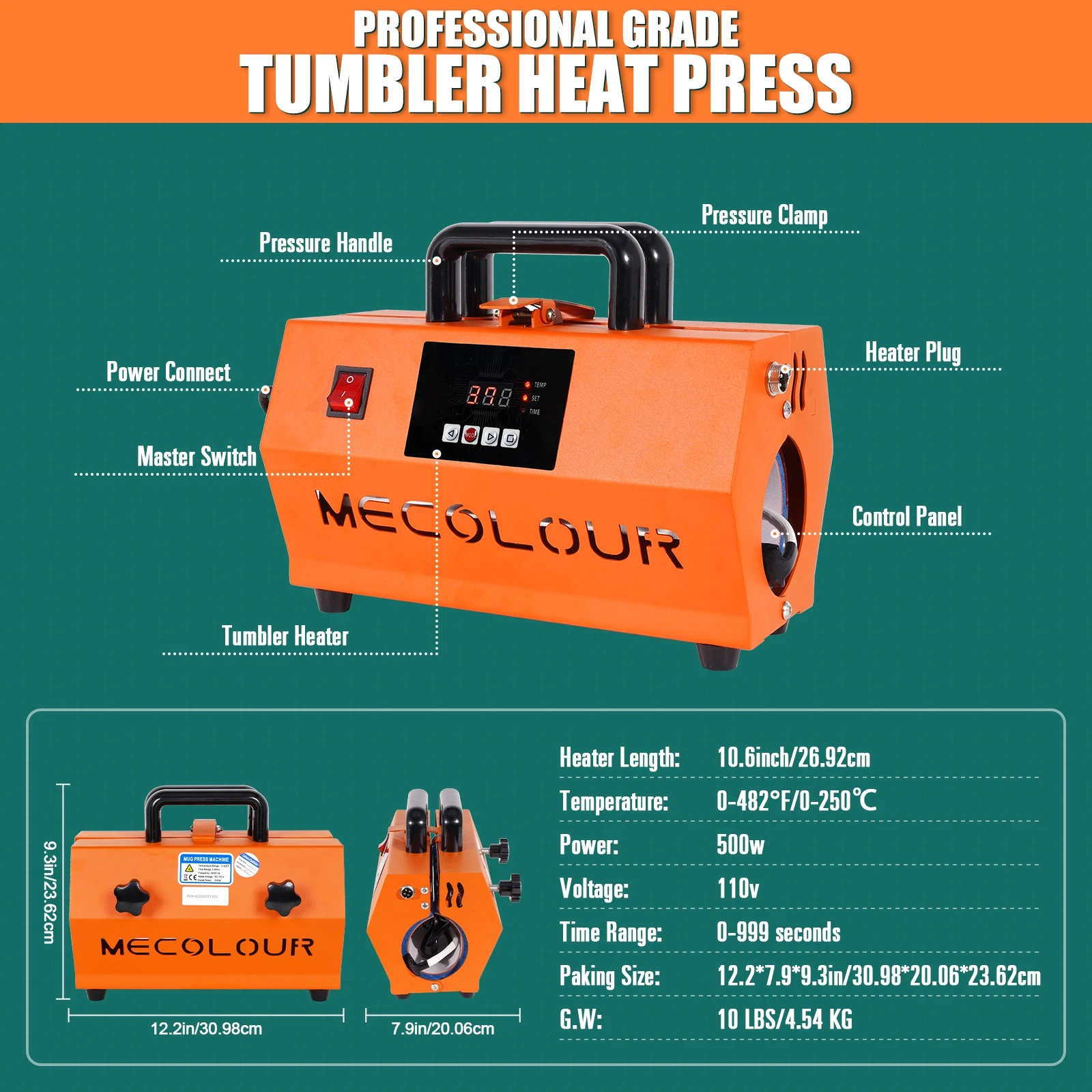 

2026 Wholesale Digital Mug Printing Sublimation Machine Logo 20oz 30oz Skinny Tumbler Heat Press Machine