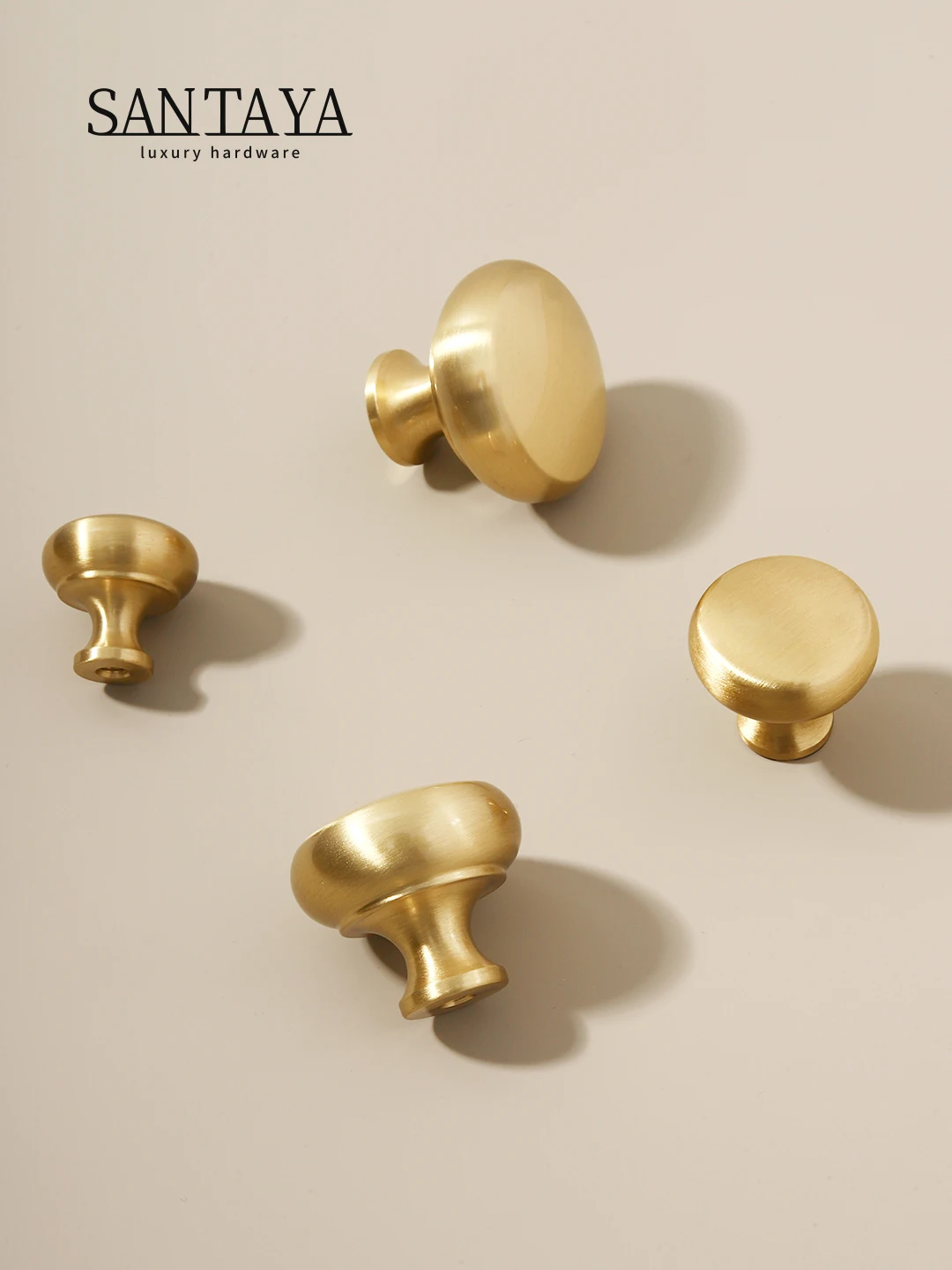 Solid Brass Drawers Knobs Mushroom Cloud Modern Single Hole Gold Cabinet Furniture Handle Kitchen Dresser Shoe Box Bar Knob