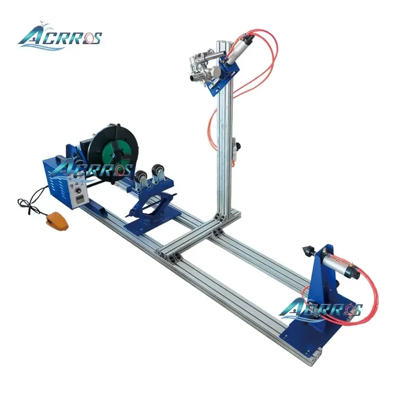 200KG Capacity Combined Automatic Welding Rotary Turntable 120w Small Welding Positioner for Chuck Clamping 320mm tank Vessel