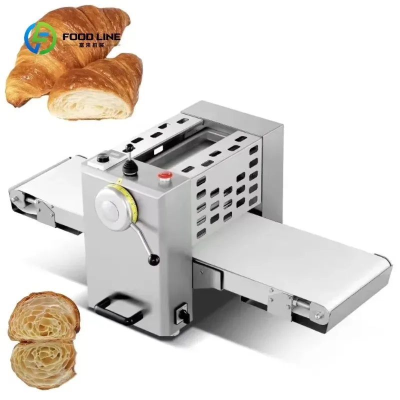 Customized Professional Electric Pastry Bread Dough Sheeter Kneader Bakery Laminator Bread Making Machine
