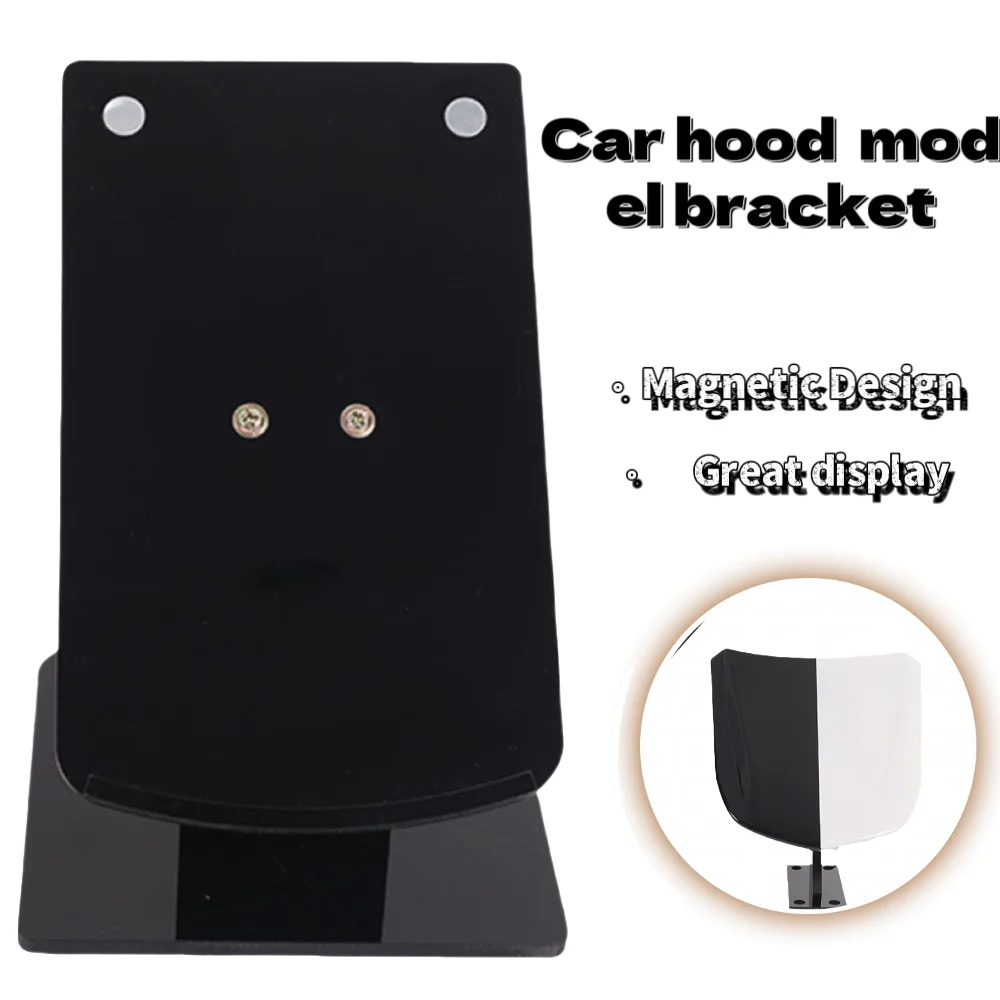 Car Front Hood Mini Model With Magnetic Acrylic Display Rack Vehicle Bonnet Vinyl Film Protection Display Tool Car Accessories