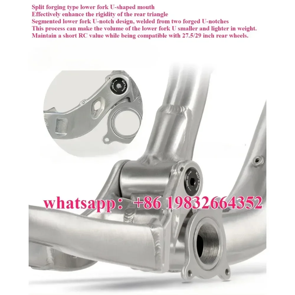 Soft tail B0OST full suspension soft tail DH mountain bike frame 27.5/29inches 148*12MM bucket axle transverse suspension AM/FR