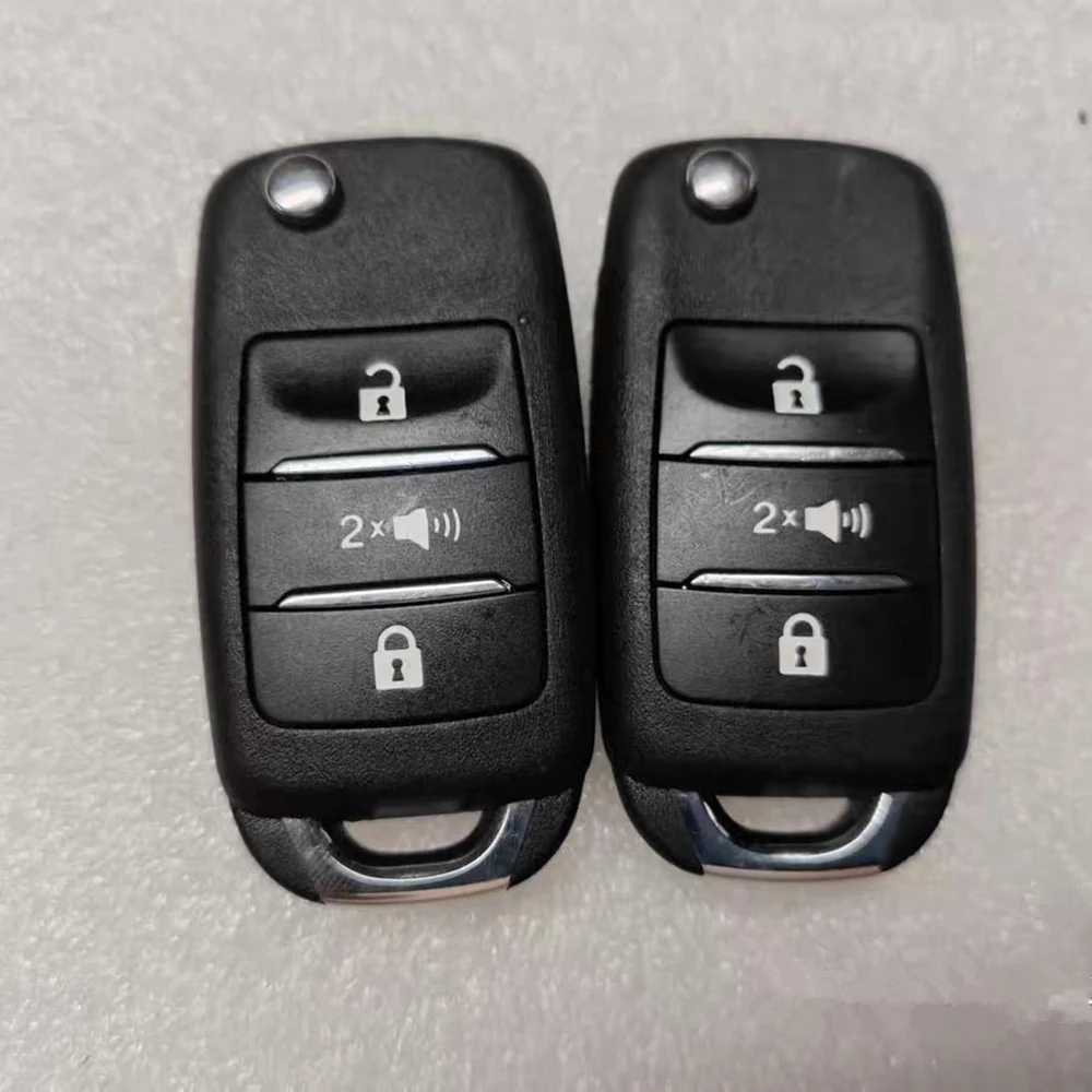 Car FOB Remote Key for CHANGAN KAICENE F70 Hunter for Peugeot Landtrek Pickup Truck Folding Remote Key
