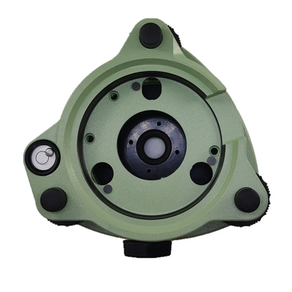 Green Three-Jaw Tribrach Without Optical Plummet For Total Station Surveying