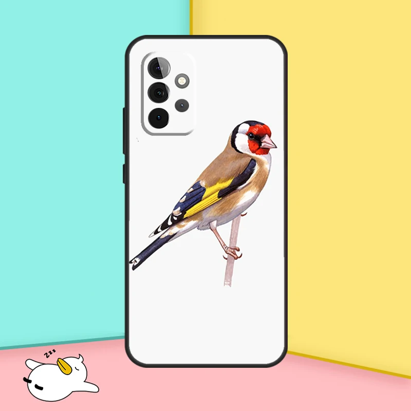 European Goldfinch Case For Samsung Galaxy A54 A34 A14 A53 A33 A13 A52 A32 A12 A51 A71 A52S A21S Soft Cover