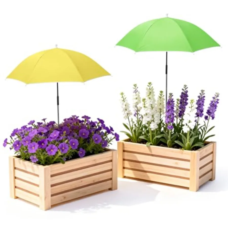 Plant Umbrellas for Outdoor Plants, Garden Umbrella Shade for Potted Plants and Garden Beds, Provide Shade to ‌Defend Plants Fr