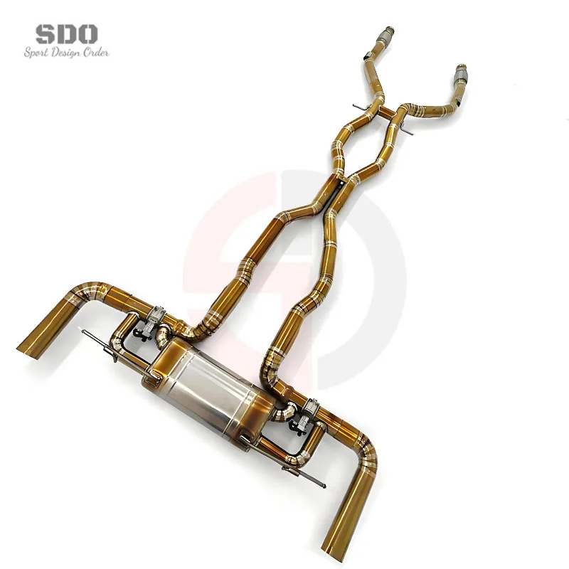 OEM Valvetronic Muffler Exhaust System for  GLE63  W167 4.0T 2015-2022 Titanium Catback Exhaust Pipes