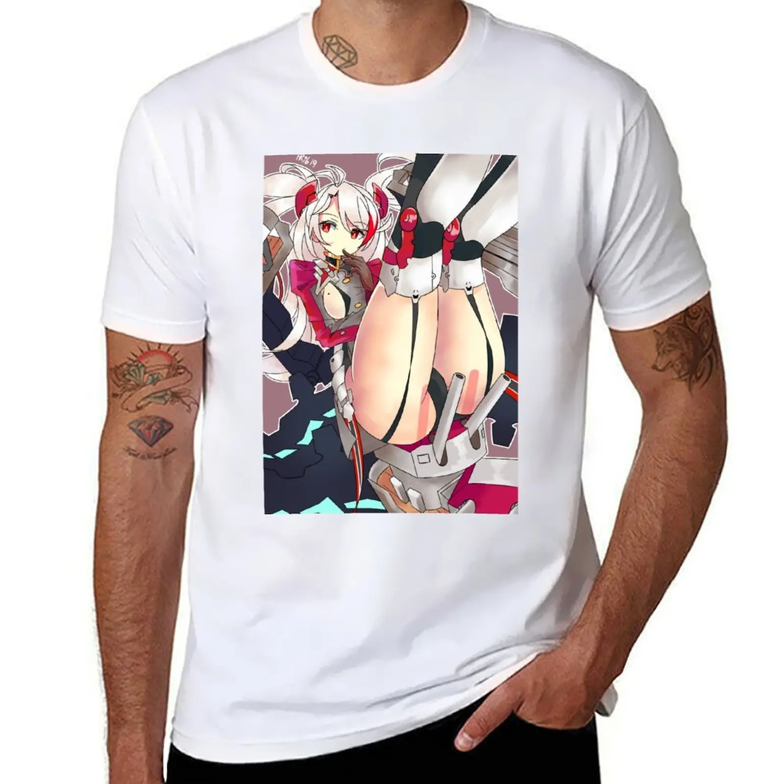 

Azur Lane Prinz Eugen T-Shirt g man t shirts for men t shirts for man slim fit T-Shirt