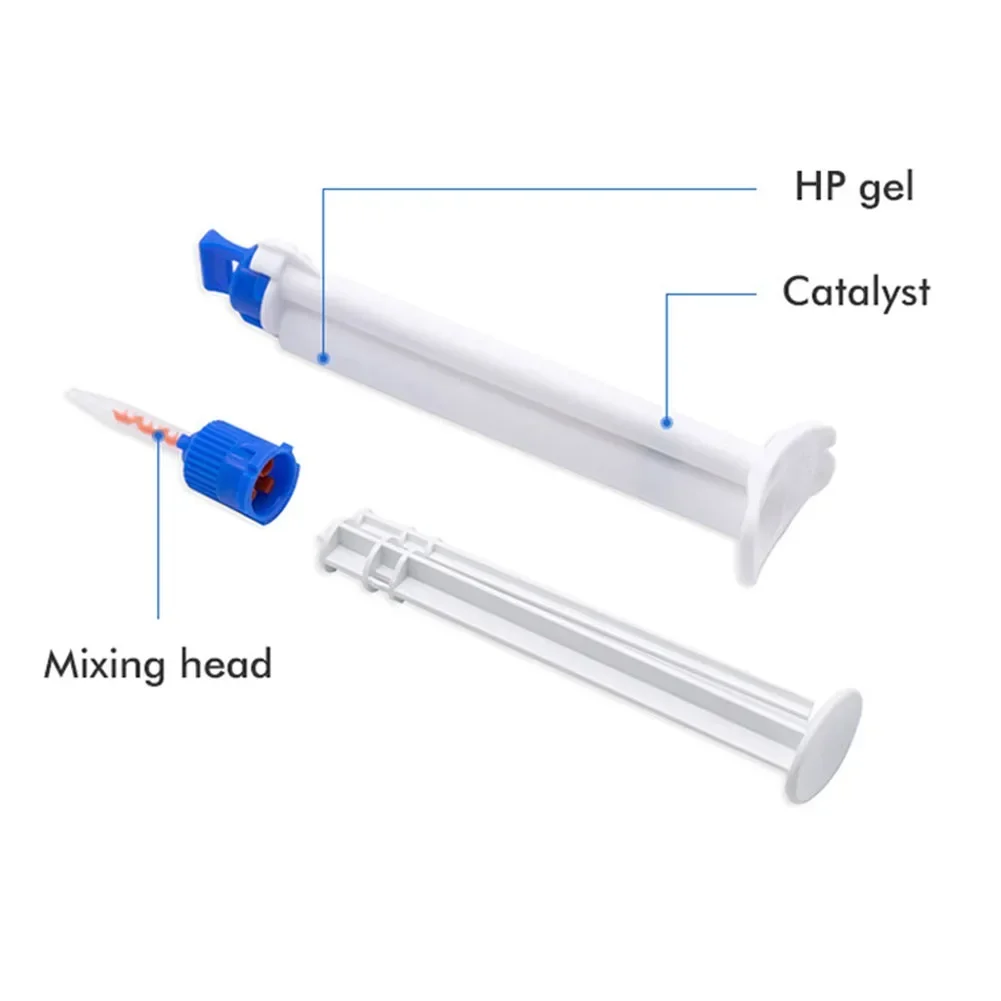 Professionele 35HP Dual Barrel Tanden Whitening Gel Tandheelkundige Kliniek Tandvlees Barrière Tanden Bleekmiddel Whitener Waterstof Peroxide 2.5/5ml