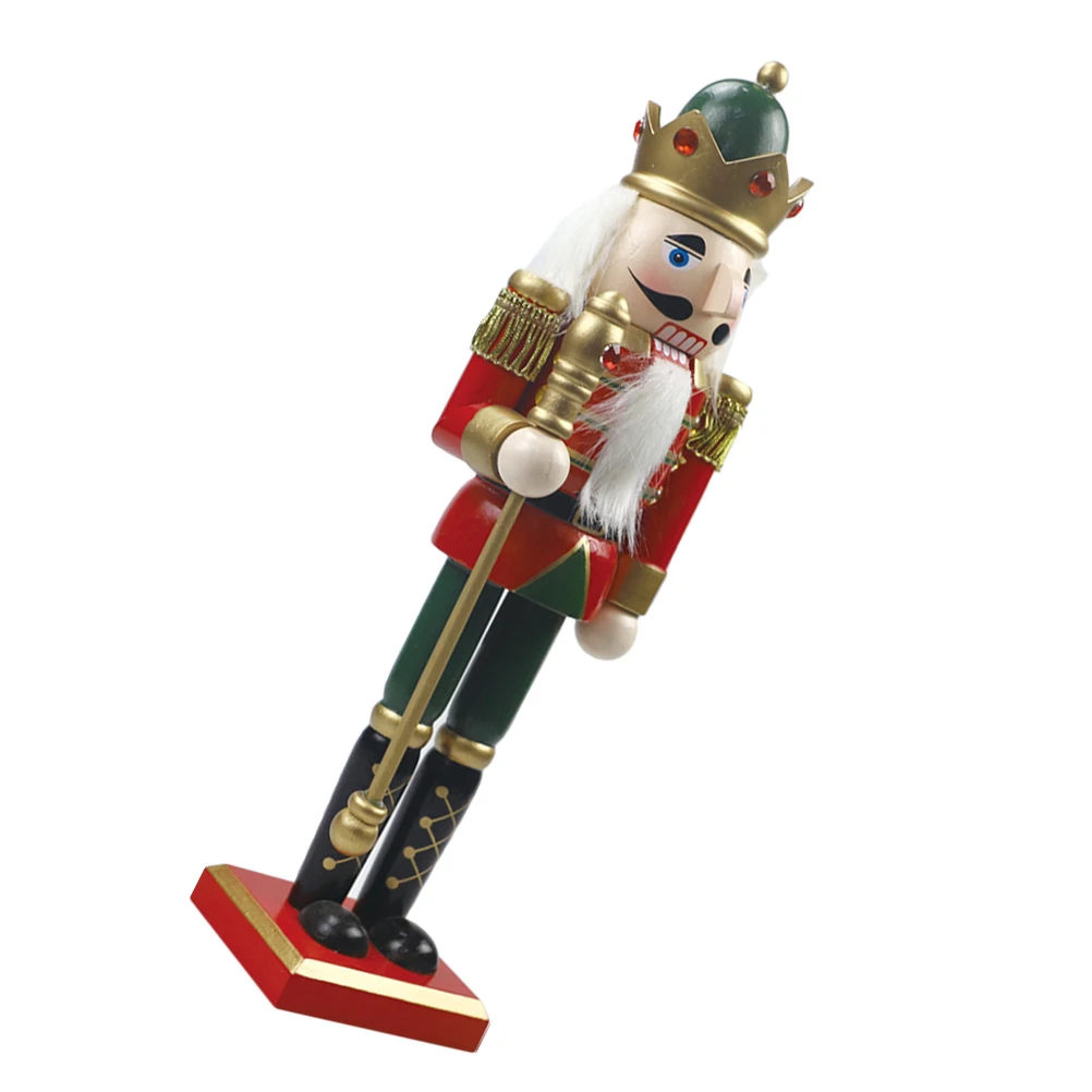 

Nutcracker Ornament Lovely Wood Nutcrackers Outdoor Figures Decoration Collection Festival
