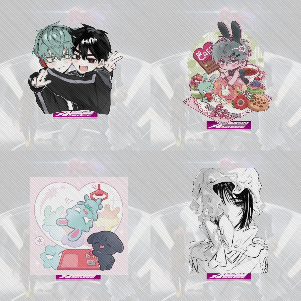 

10CM Charm Anime Alien Stage Acrylic Stand Model Cosplay Characters Ornament Accessories Goods Collection Gifts