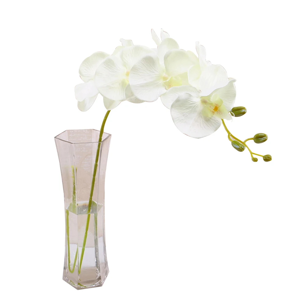 

Artificial Flower Faux Flowers Silk Fake Bouquet Orchids Decorative Phalaenopsis