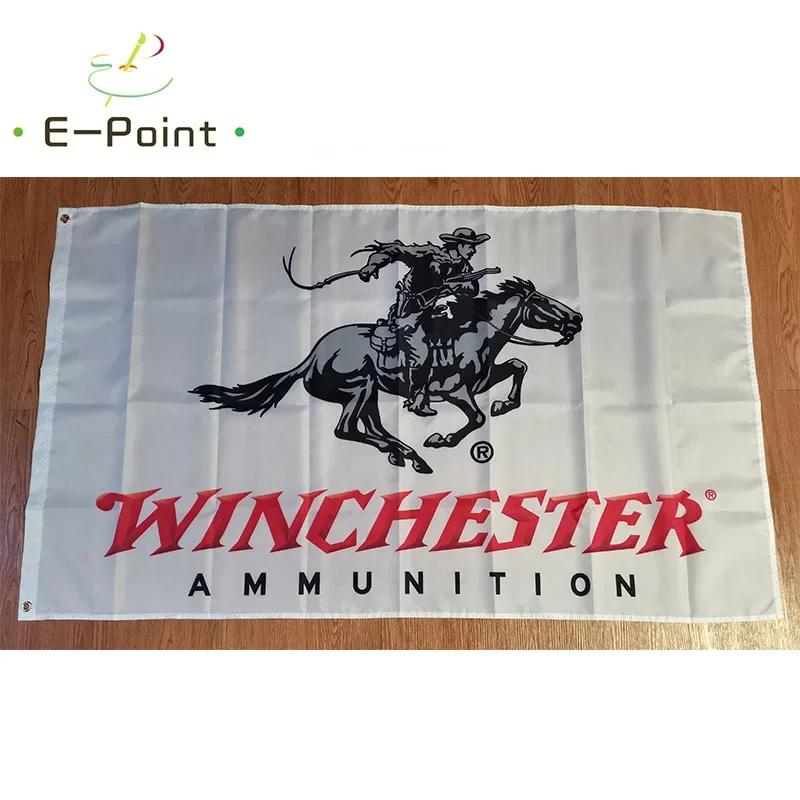 Winchester Gun Flag 3ft*5ft (90*150cm) Size Christmas Decorations for Home Flag Banner Indoor Outdoor Decor M19