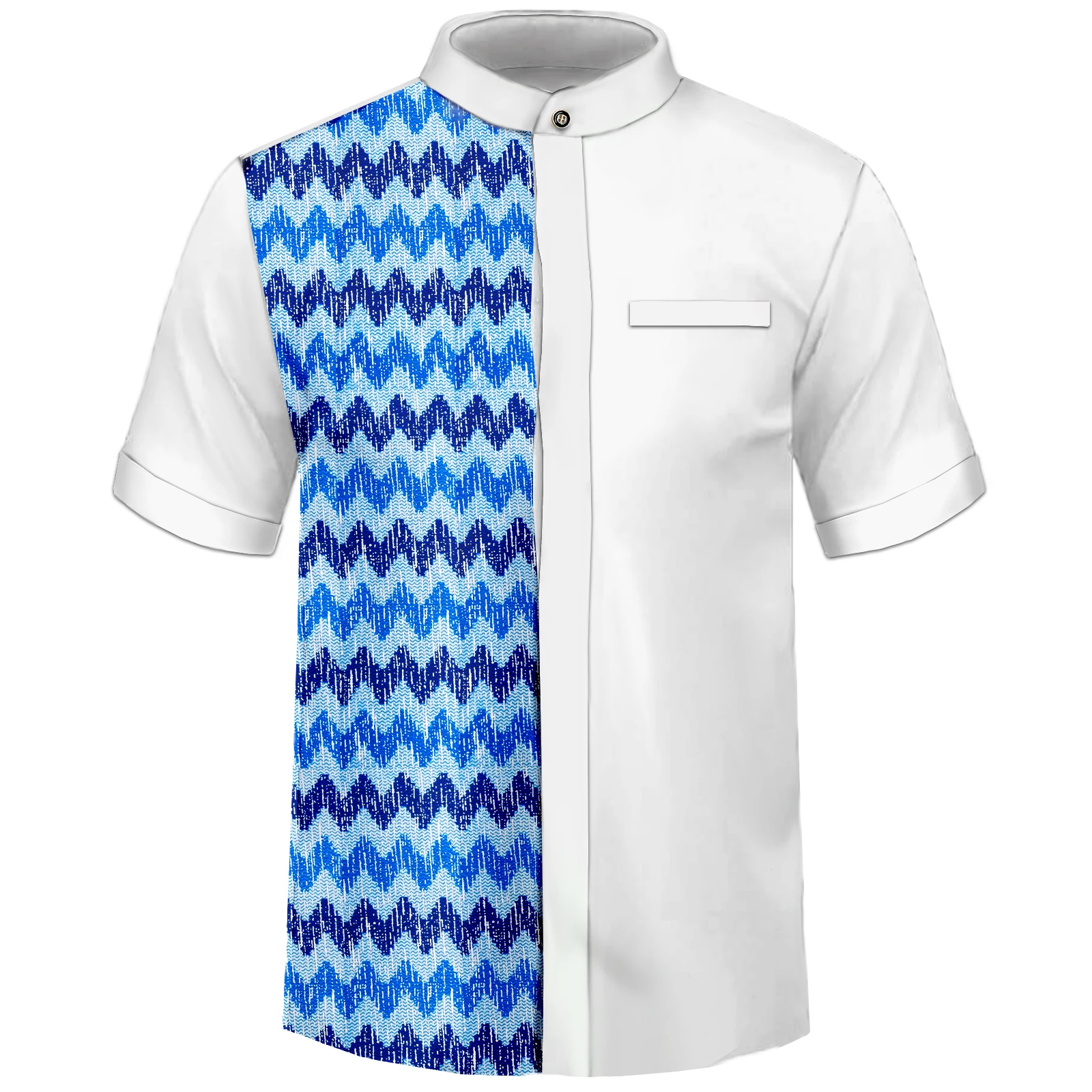 Camisa africana para hombres Moda Manga larga Dashiki Casual Tribal Tops Traje