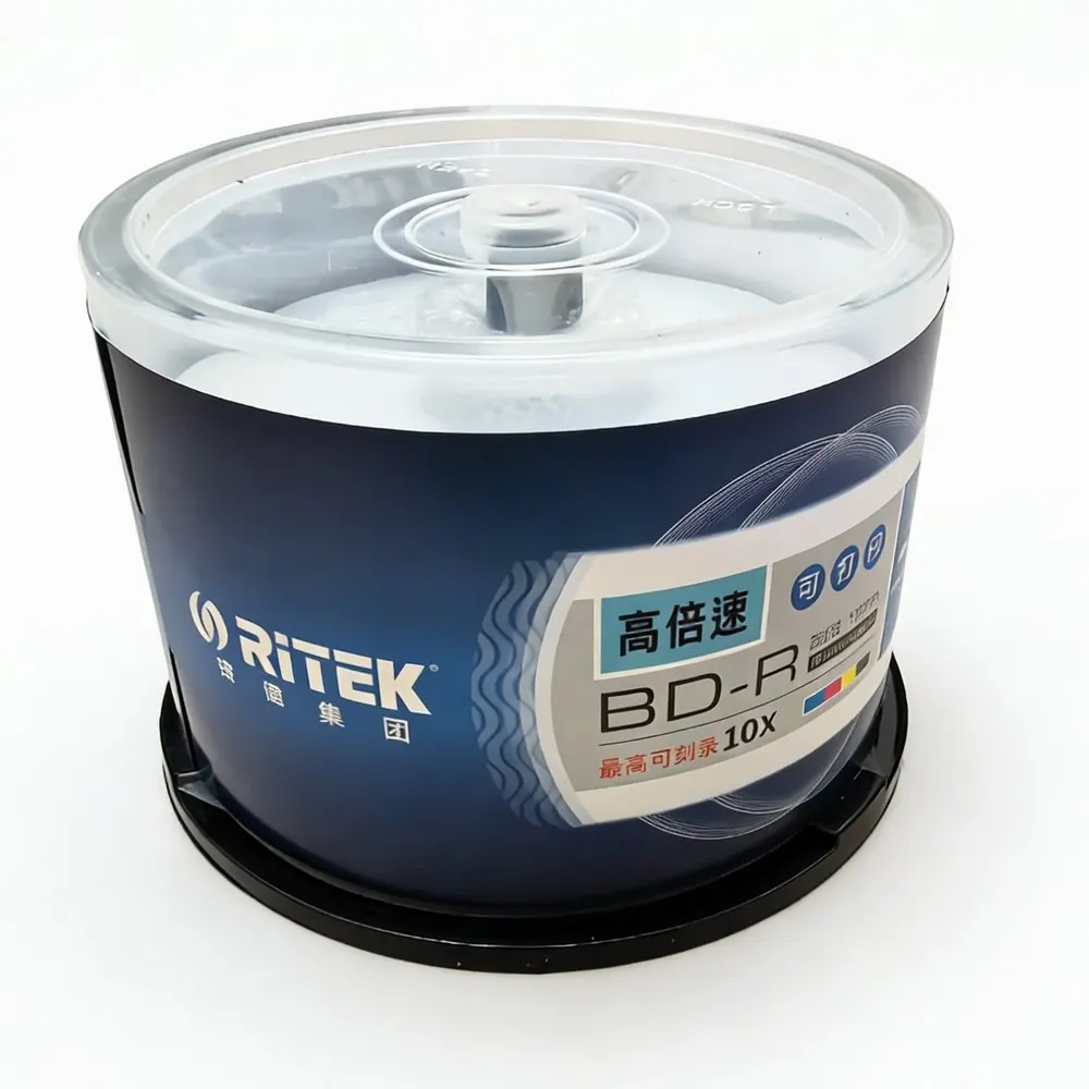Płyty Blu-ray 25 GB, płytę Blu-ray do nagrywania, BDR, BD-R, 25 GB, 130 minut, 10x, 50 sztuk w opakowaniu. — zdjęcie produktu 3