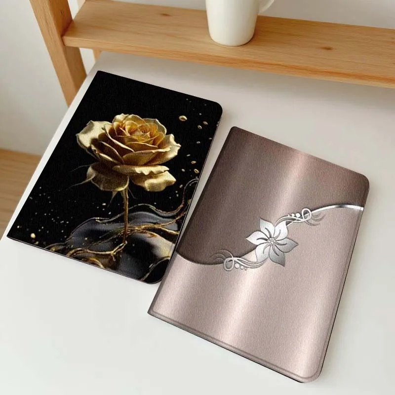 

Retro Flower Glossy Luxury For Samsung Galaxy Tab A7 A A8 A9 A11 S6 S11 10.1 10.4 10.5 Inch Lite PLus Soft Tablet Case Gift