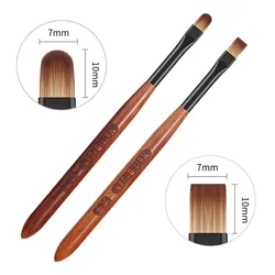 13 Sizes Nail Art Brush Wood Handle Nail Liner Brush Stripe Pattern Painting Brush Acrylic UV Gel Extension Drawing Carving Pen