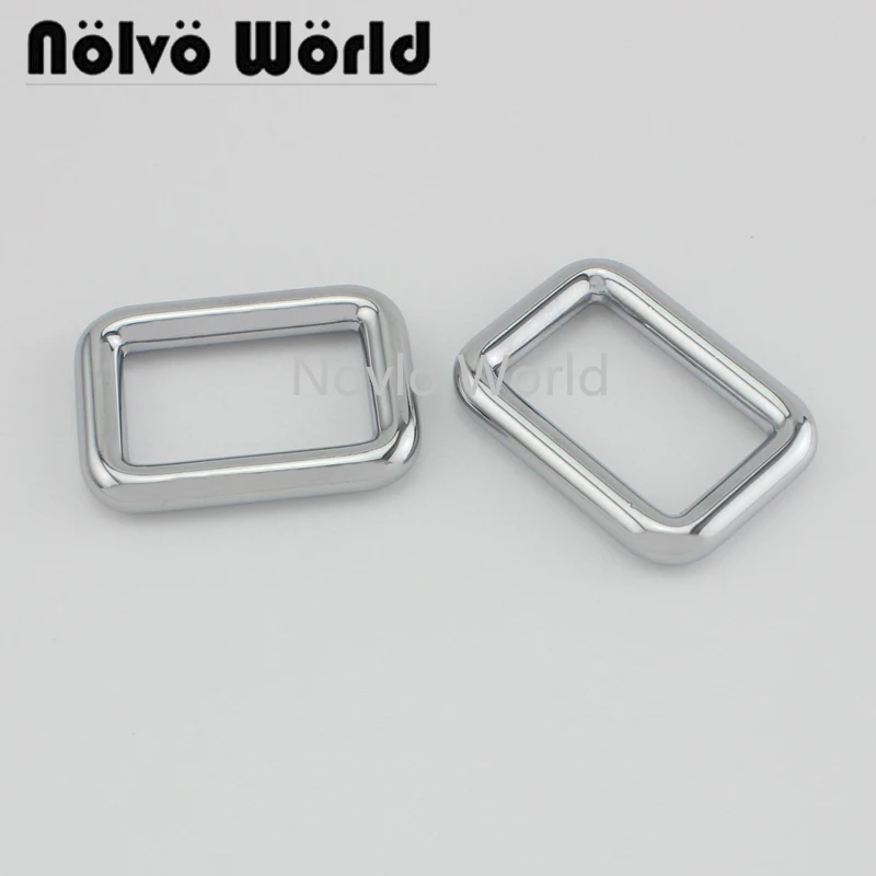 

20pcs 6 colos 3 SIZE 20-25-32mm chrome metal rectangle buckle die cast buckles handbag purse buckle