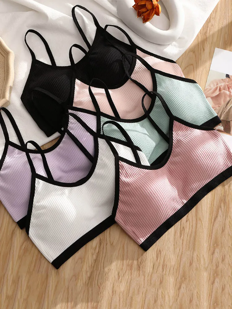 3D Sexy Lingerie Seamless Sport Bra Backless Strapless Top Bra Push Up Bralette Brassiere Women Underwear cotton girls lady